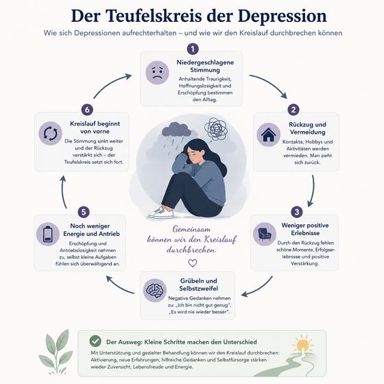 Der Teufelskreis der Depression